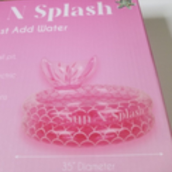 New Sun N Splash Pink Mermaid Inflatable Kiddie Pool – Summer Fun for Kids - Picture 8 of 8